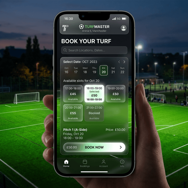 Turf booking system